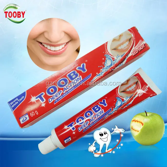 TOOBY brand 2015 good quality cheaper price toothpaste without fluoride