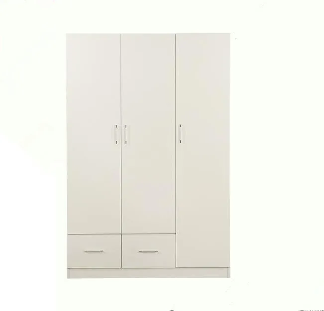 high quality MDF/particle board two doors bedroom storage wardrobe cabinet