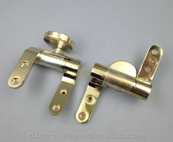 zinc alloy with gold polished soft-close toilet seat hinge