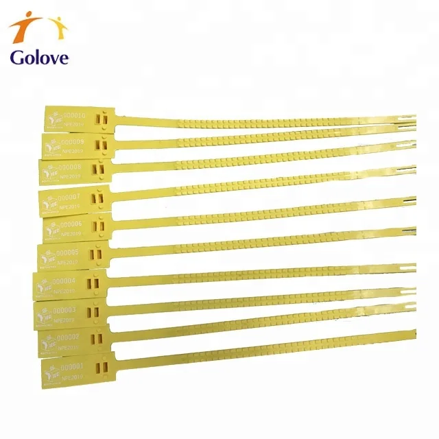 295mm yellow security seals for sealing ballot box for  Nigeria election