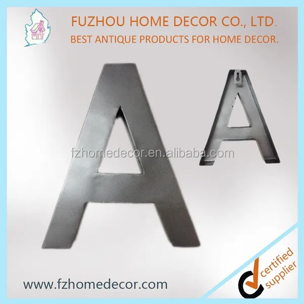 Vintage style rustic color Free standing metal letters and numbers