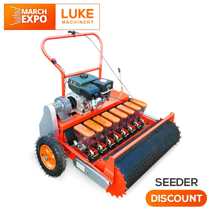 LUKE 1-13 ROWS 2mm-9mm small seeds automatic mini hand push drum type tiller garden vegetable carrot agriculture bean seeder