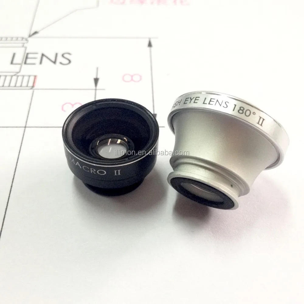 Универсальный 3in1 Clip рыбий глаз объектив широкоугольный макро мобильного телефона объектива для iPhone 6