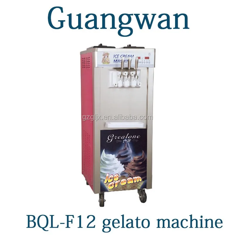Stainless Steel Mobile Soft Ice Cream Machine good price ice cream machine for Egypt market BQL-F12N