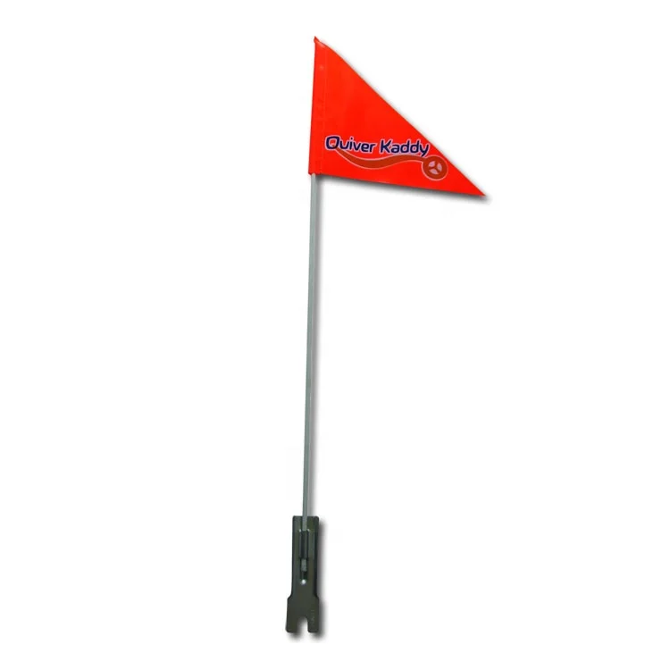 Fluorescent orange sports bike safety caution flag for kids