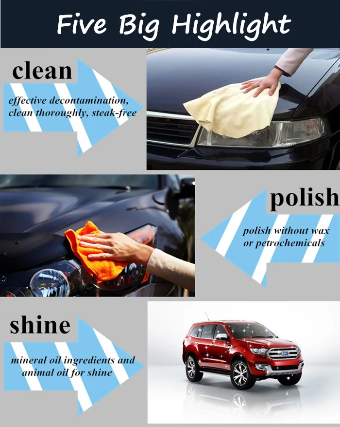 Self Service Waterless Wash Highly Concentrated For Automatic Mobile Car Cleaner Care Liquid Products Stain Remover