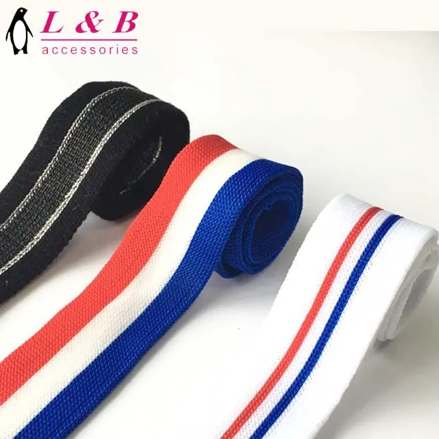Non Stretch 100% Polyester Knit Webbing Strap for Clothing