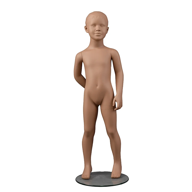 Custom fiberglass child mannequin full body realistic maniquies kids with sculpture head