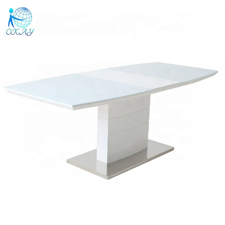 MDF glass extensible table