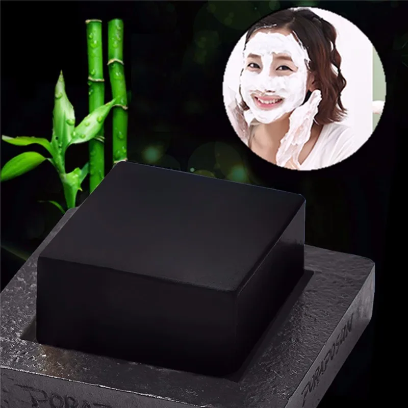 Китайское травяное мыло для удаления угрей из бамбукового угля для отбеливания кожи для черной кожи
