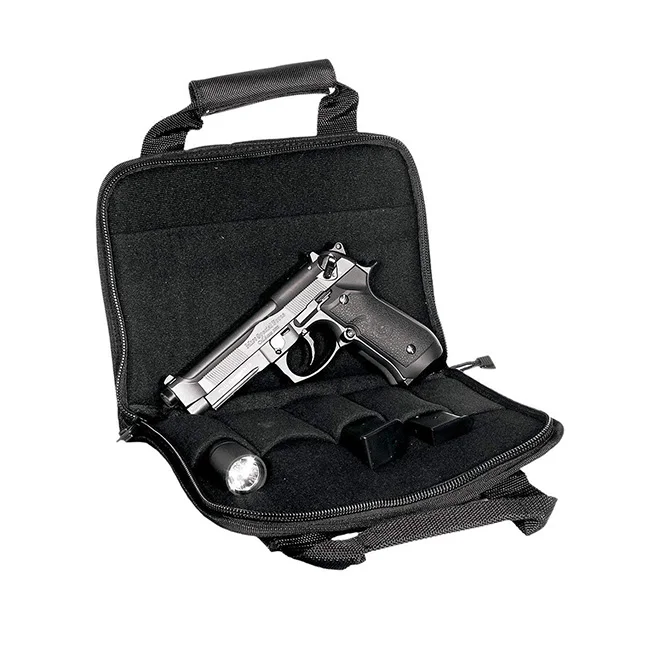 Роскошный однотонный Чехол-портфель с пистолетом и двойной подкладкой