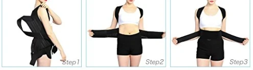 Women and Men Back Brace Lumbar Support Back and Shoulder Brace Posture Corrector