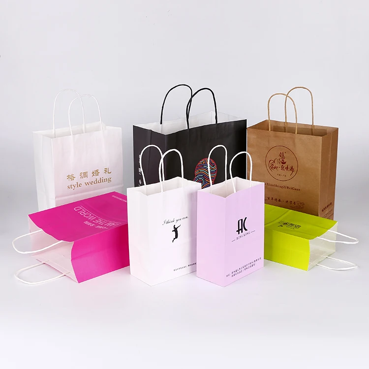 
High quality custom bio-degradable shopping paper bag print for suit 
