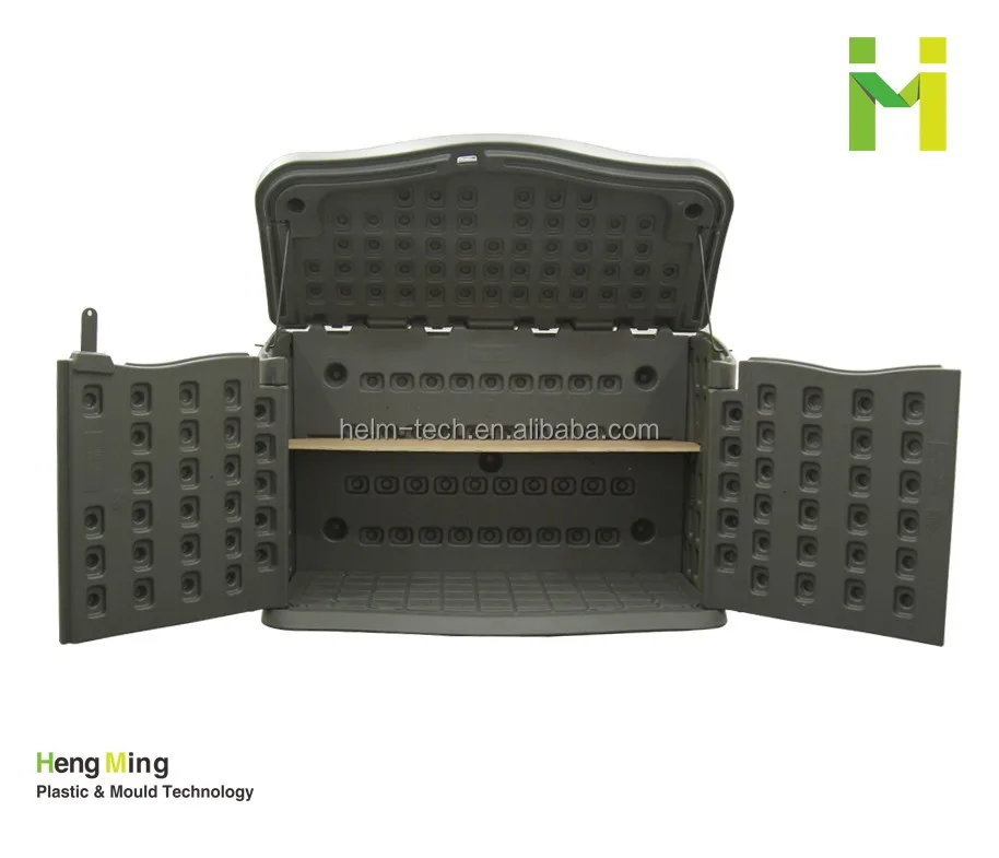 
HDPE Material Durable Outdoor Garden Plastic Tool Storage Shed 