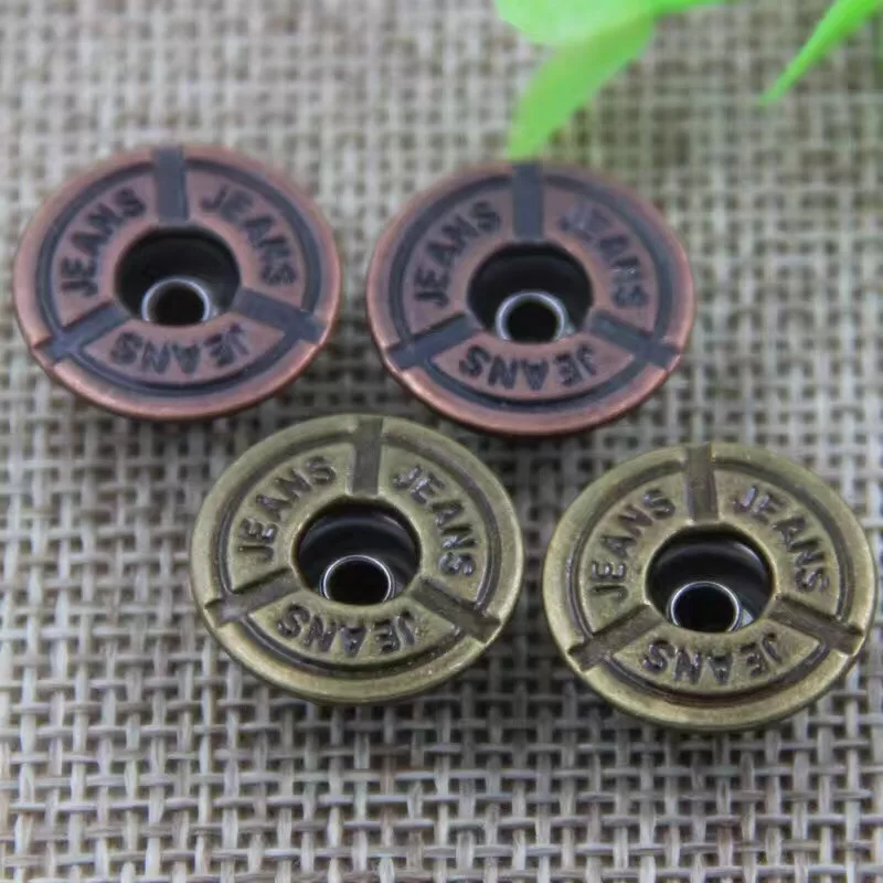 Factory direct supply custom high quality metal jeans button for jeans