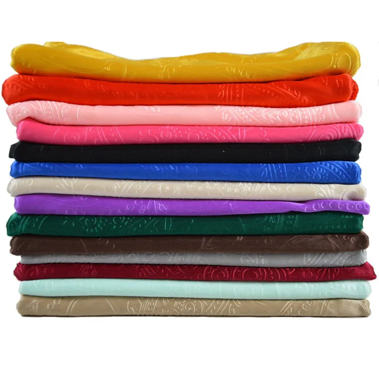 Gamis Muslim Tudung Indonesia Cotton Polyester Hijab Scarf Batik Hijabs Women Silk Free Sample/can Customize Your Own Design