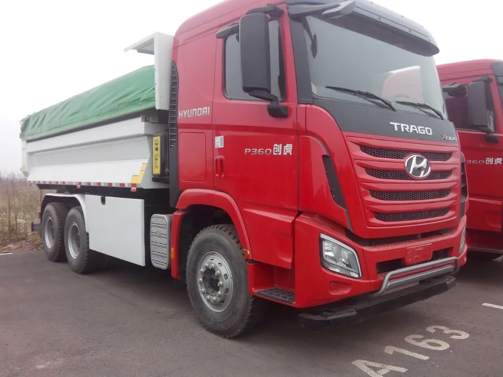 
Japan technology HYUNDAI waste collected compacted container station hook lifting garbage truck 