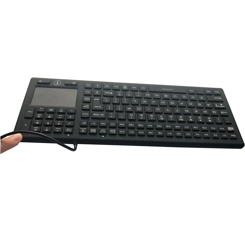 IP68 Waterproof Keyboard with 122 keys including 24 function keys and numeric keypad