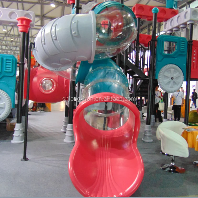 
Custom rotational 90 drgee tube slide molded parts playground slide mould 