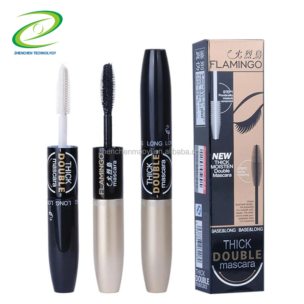 Hot New Flamingo mascara Black Color Lengthening Curving 3D fiber waterproof mascara