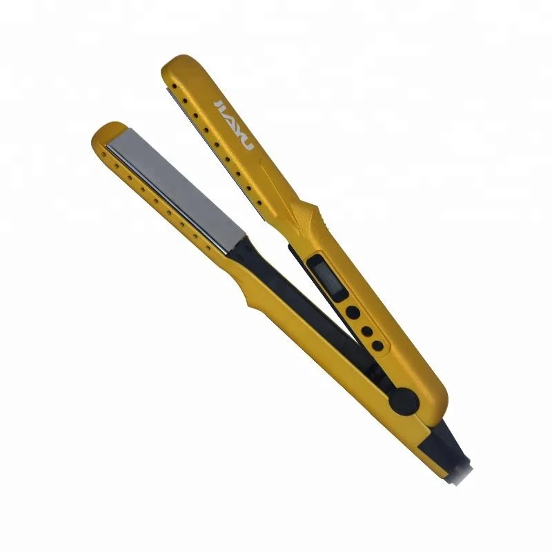 Professional Titanium Flat Iron Hair Straightener Styler 450F Wide Plates Wet Dry Hair Styling Tools