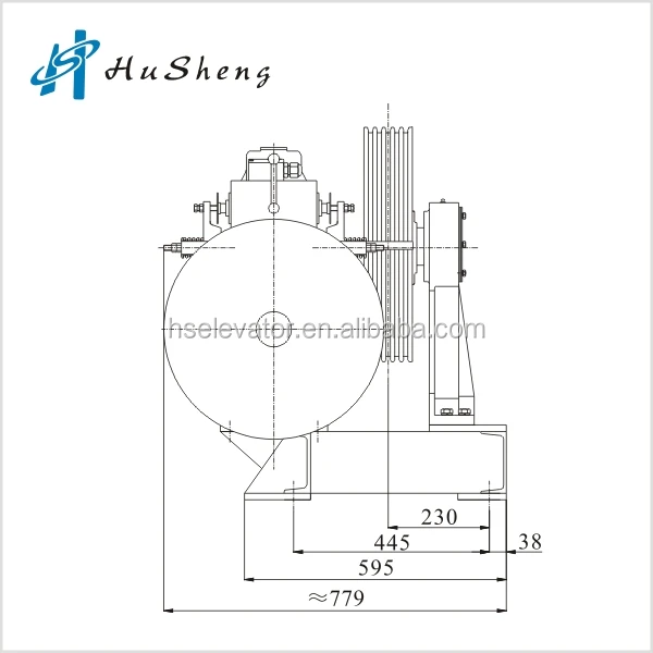 Elevator Traction Machine YJ200 Elevator parts ,