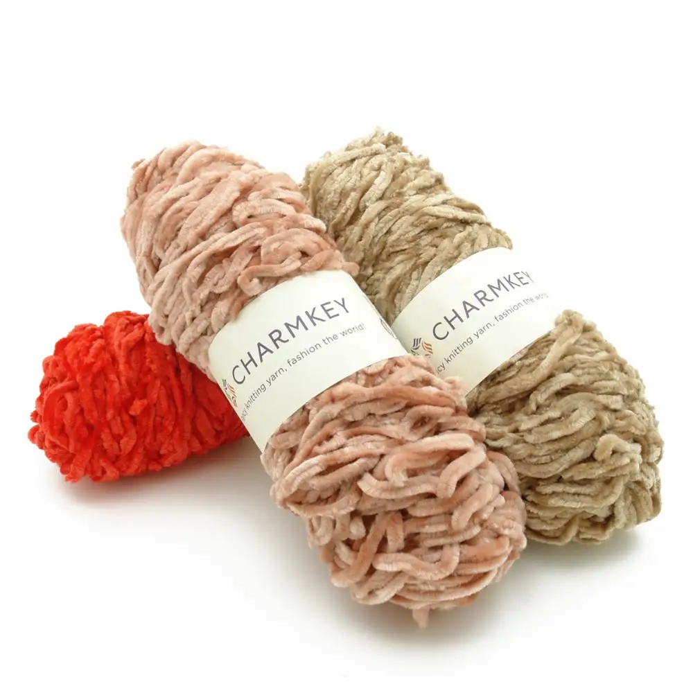 
fancy yarn 100 polyester yarn bulky chenille yarn for knitting sweater 
