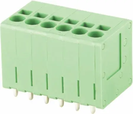 Новый дизайн, бесвинтовой 3,5 мм 5,0 мм шаг, двухуровневый штырьковый разъем PCB, пружинный соединитель клеммной колодки WJ241V