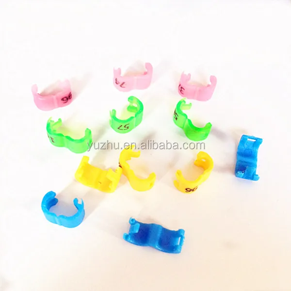 Manufacture 3mm Bird Canary Ring Budgie Rings Plastic O clips rings supply