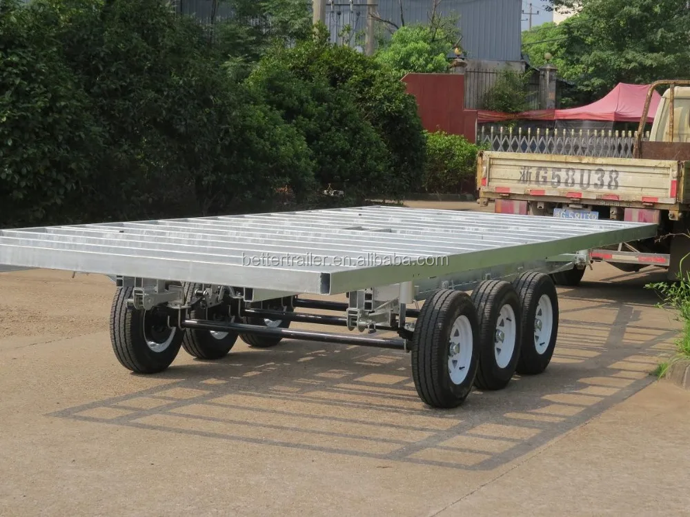 heavy duty triple axles movable  tiny house container trailer