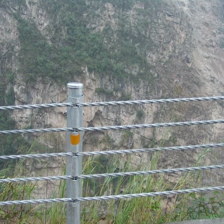Wire Cable Guardrail System Road and Bridge Safety Protection