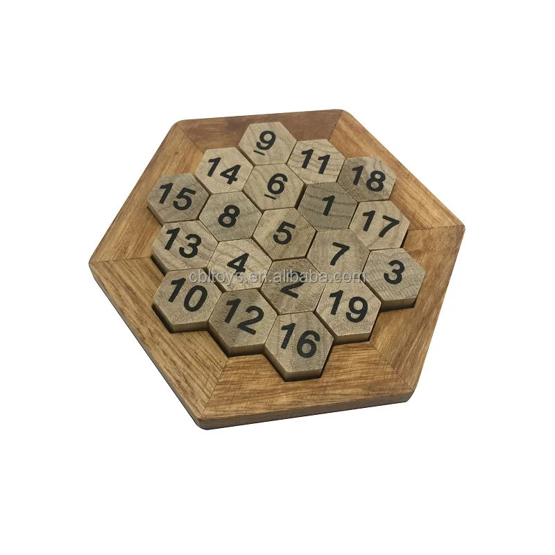 promotion custom IQ games wooden toys number puzzle