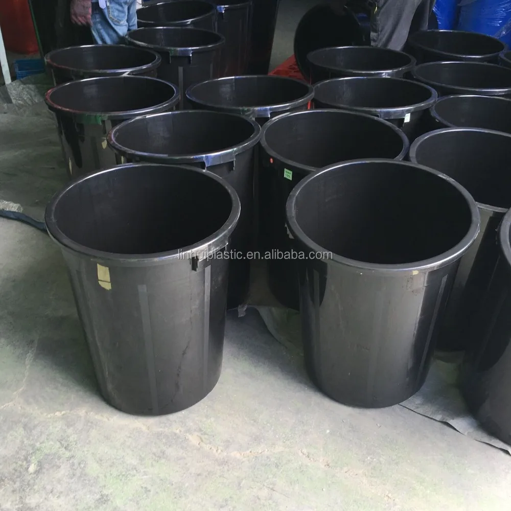 HDPE Round plastic bucket 50kgs with lid and metal handle