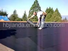 Construction bitumen impregnated waterproof asphalt tar paper price under roof tiles
