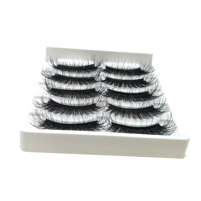 Ameizii бесплатные образцы 5 пар Накладные ресницы Набор накладных ресниц оптом норковые 3d частная этикетка