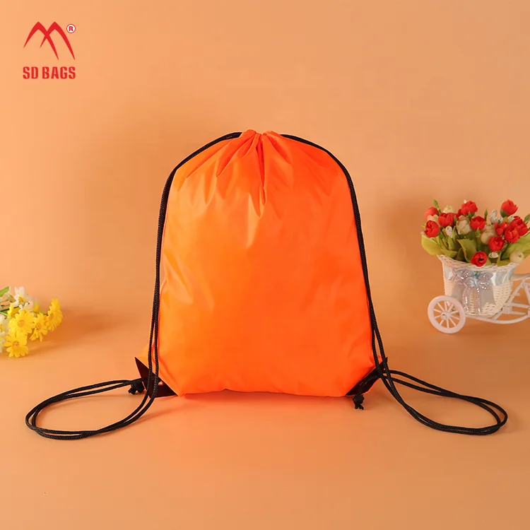 Drawstring School Bag, Drawstring Backpack Accept Customized Logo SD Bags Blank SDP Fashion Style No MOQ Multi- Color Polyester