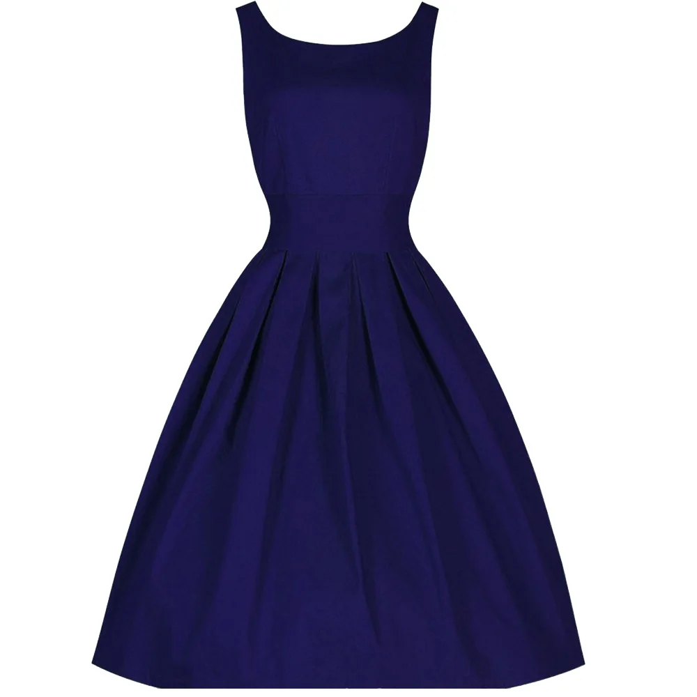 Explosion-style retro Hepburn wind 50s waist was thin dress explosion models red designer one piece party dress