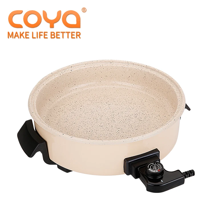 Мини круглый Электрический противень пиццы создателя дома с антипригарным покрытием