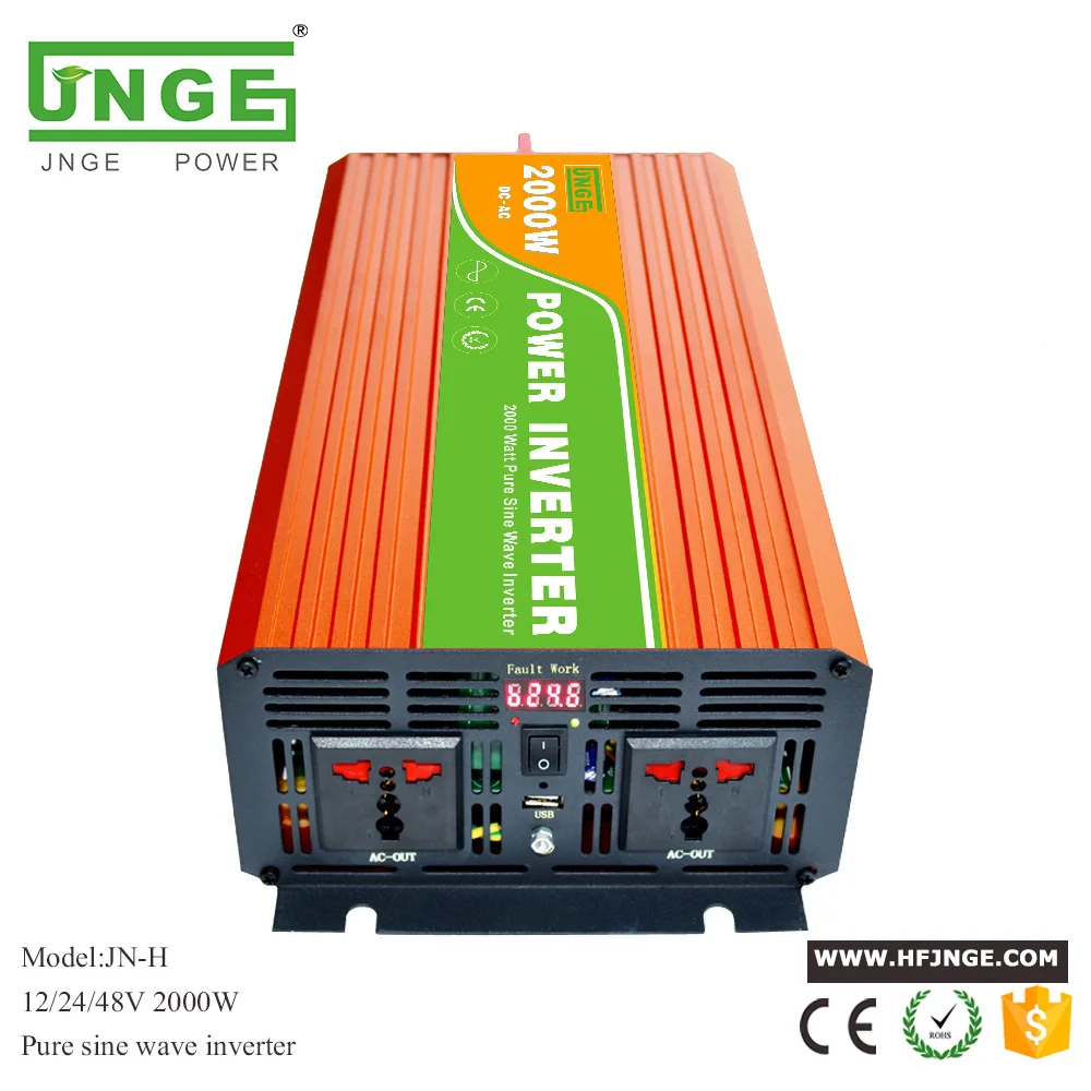 Off Grid DC To AC 12V 24V 48V Pure Sine Wave Inverter 2000W