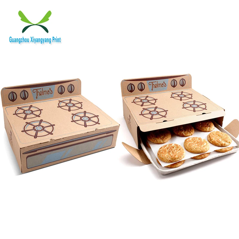 
Custom Custom Food Grade Fast Food Take Away ,Sweet food paper box for donuts 