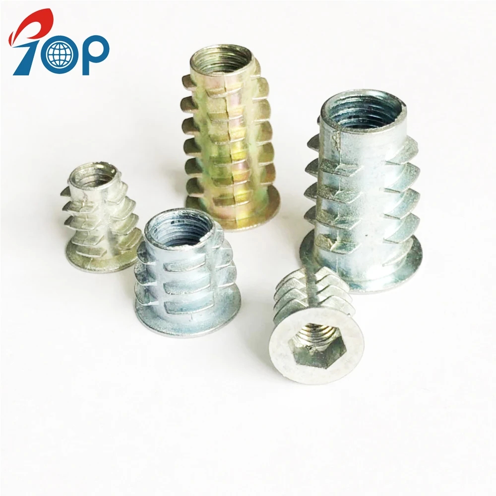 Furniture Hex Drive Head Threaded Insert Nut