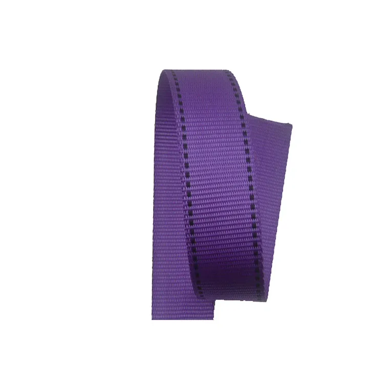 High strength 100% polyester safety belt webbing