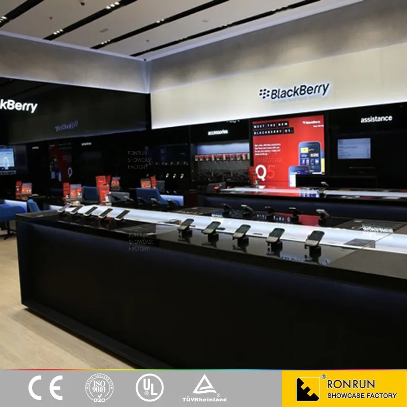 good quality wooden watch display counter and watch kiosk design for shopping mall