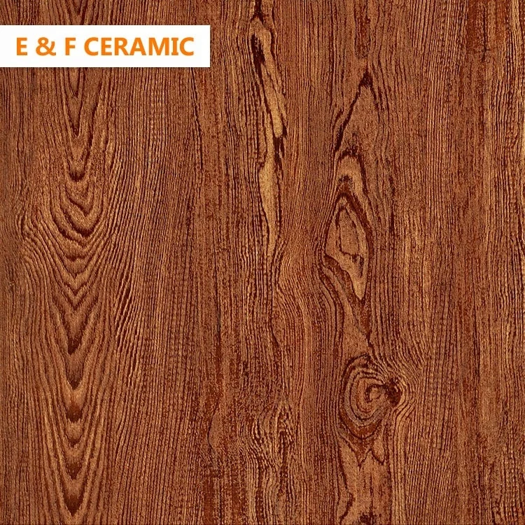Eiffel low price 600x600mm scratchless artificial ceramic floor tiles dark gray wood grain parquet strip floor tiles