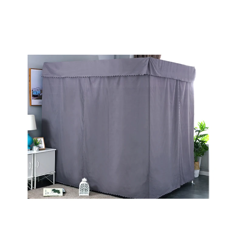 Factory Price Arabic Beautiful Sun Block Flame Retardant Bed Curtain