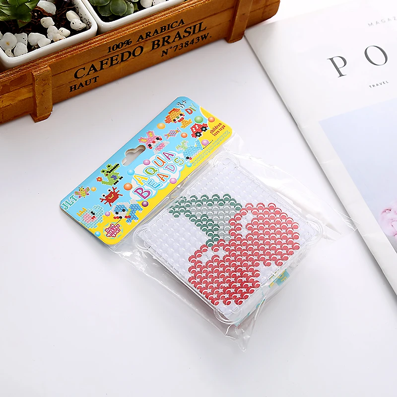 Custom High Quality 5mm Round Shape Water Spray Beads DIY Red Cherry Water Fuse Beads Toys Sticky Beads for Children