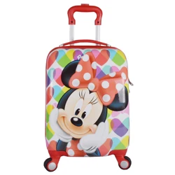 high quality customized fashionable ABS+PC cartoon characters luggage for girls