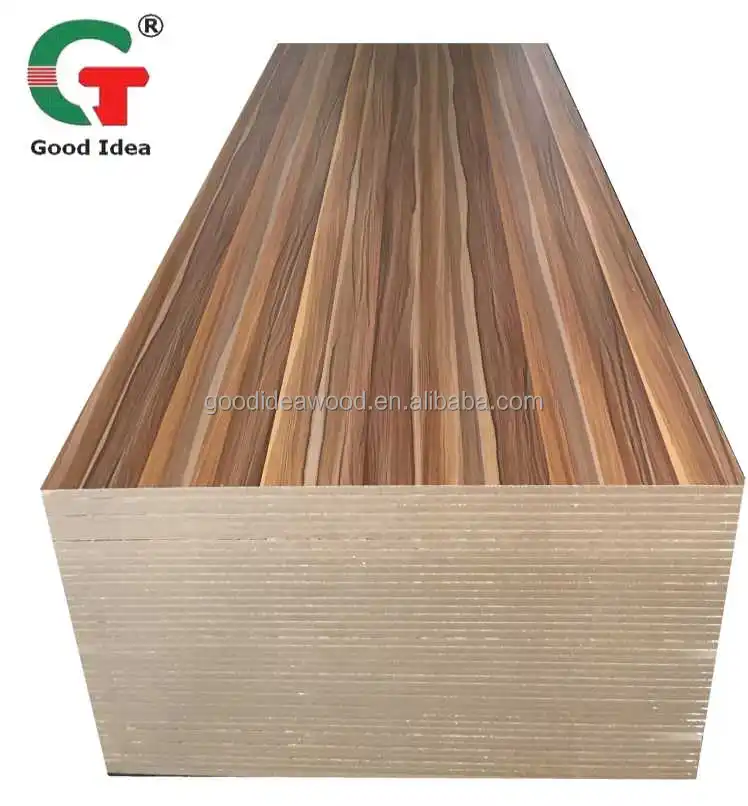 
MELAMINE MDF BOARD WOOD GRAIN 1220*2440*17mm BUILDING MATERIAL LAMINATED BOARD 