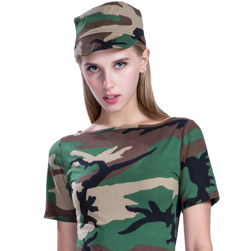 adult women army girls female soldier military sexy costumes for cosplay party camouflage fancy dress