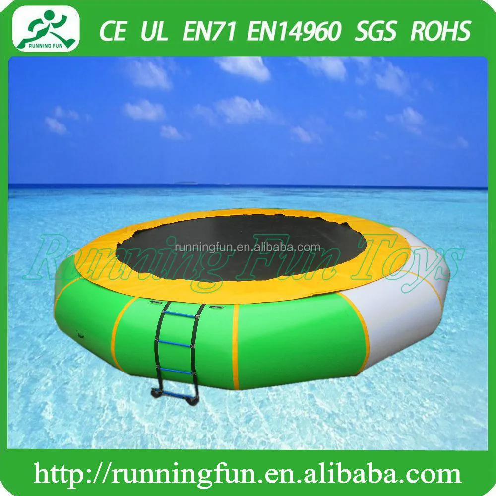 Cheap Water Park Inflatable Floating Water Trampoline Water Game Toy Jumping Blob Trampoline For Sale